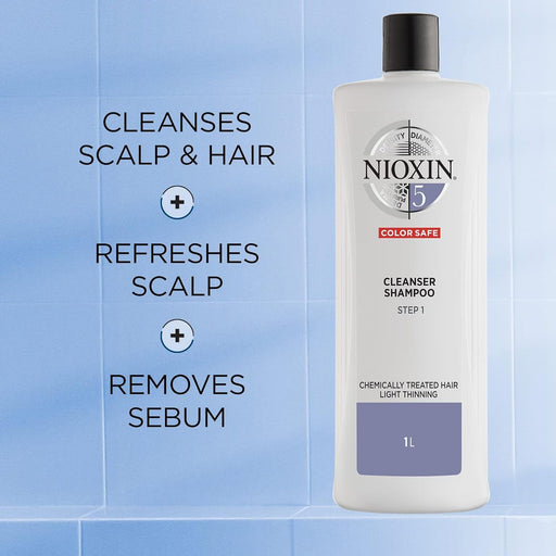 NIOXIN System 5 For Bleached Hair with Light Thinning, 10.1 oz Each