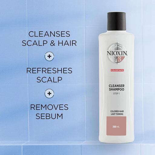 NIOXIN System 3 for Colored Hair Light Thinning, Duo, 33.8 Oz. Each