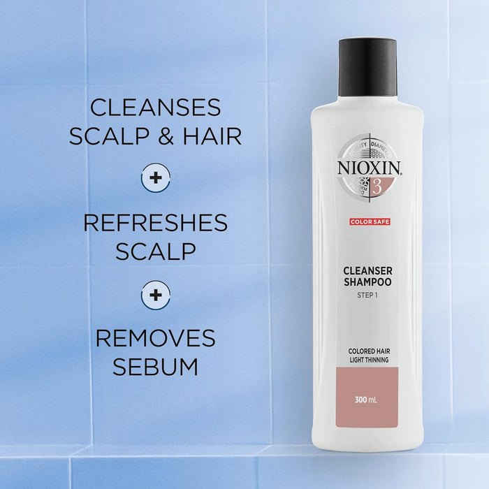 NIOXIN System 3 for Colored Hair Light Thinning, Duo, 33.8 Oz. Each