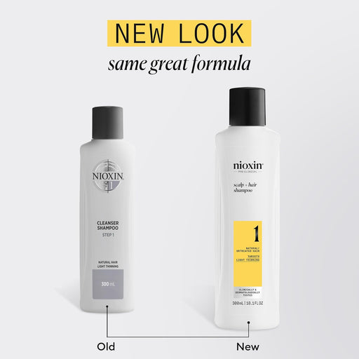 NIOXIN System 1 Cleanser Shampoo for Natural Hair with Light Thinning 33.8 oz