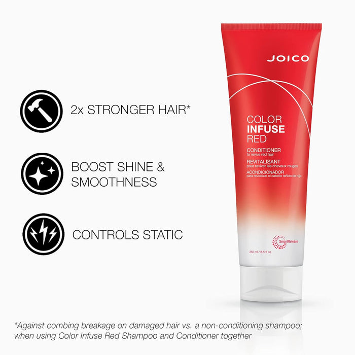 JOICO Color Infuse Red Conditioner, 8.5oz Tube