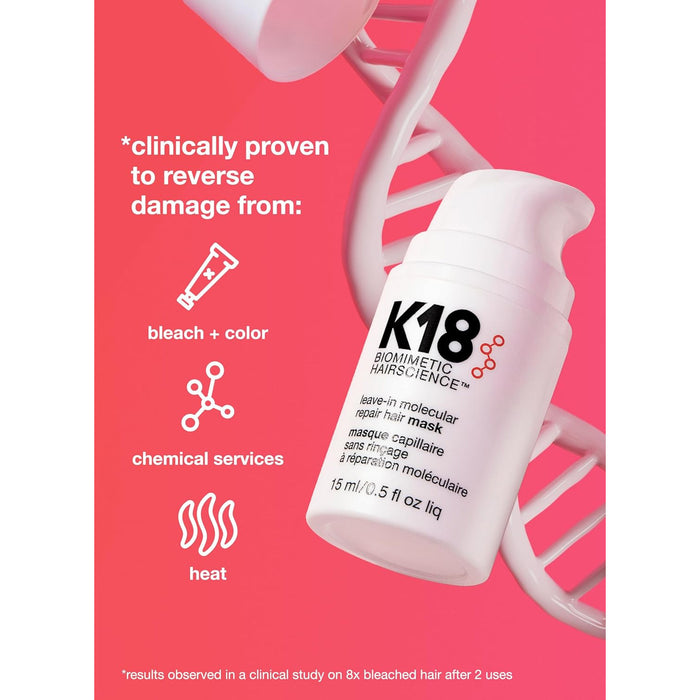 K18 Leave-In Molecular Repair Hair Mask 15ml/0.5oz