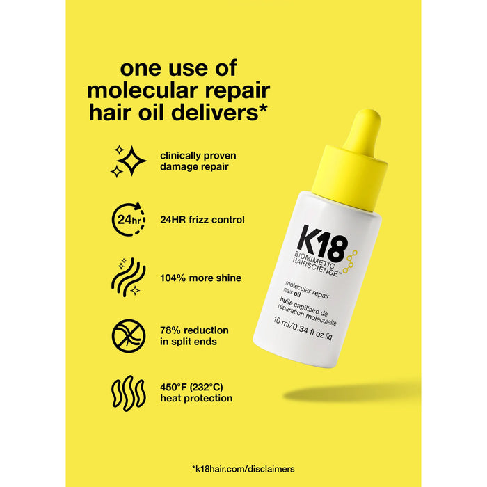 K18 Molecular Repair Hair oil 0.34oz