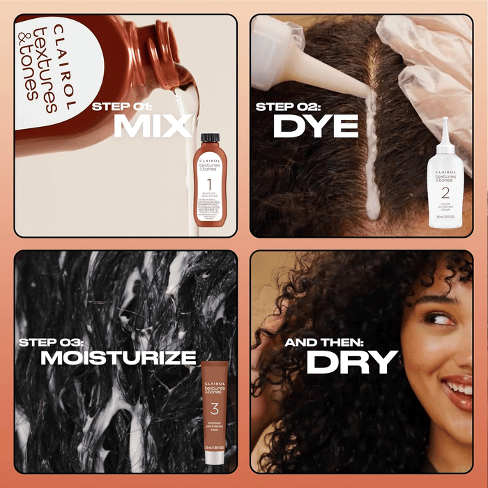Texture Tones Permanent Hair Color,Natural Black,1N