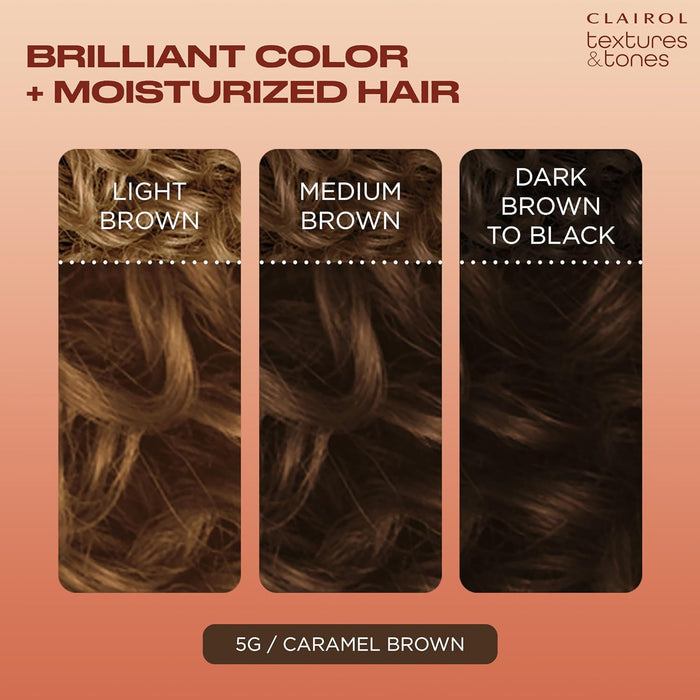Texture Tones Permanent Hair Color,Caramel Brown,5G