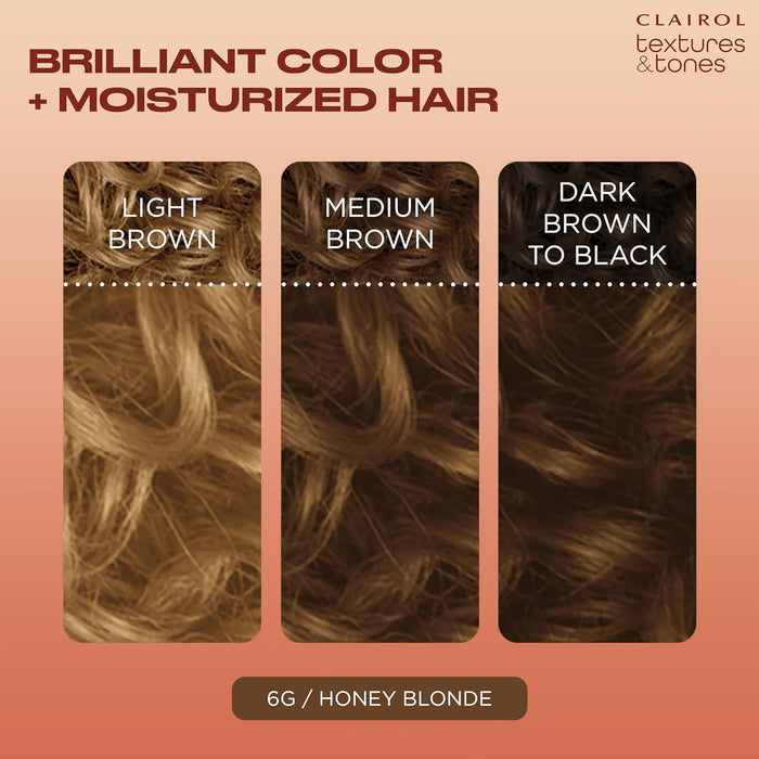 Texture Tones Permanent Hair Color,Honey Blonde,6G