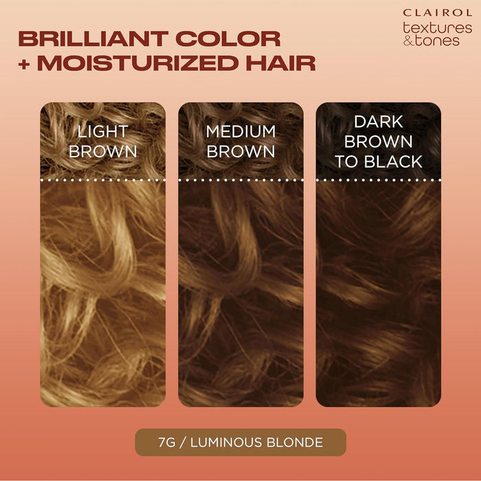 Texture Tones Permanent Hair Color,Luminous Blonde,7G