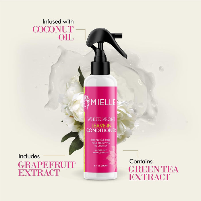 Mielle White Peony Leave In Conditioner,3.4 oz