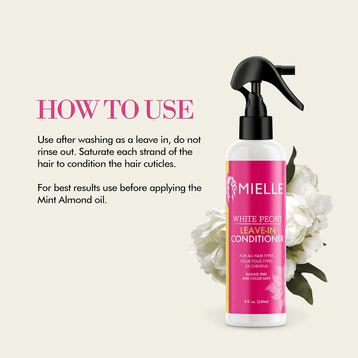 Mielle White Peony Leave In Conditioner,3.4 oz