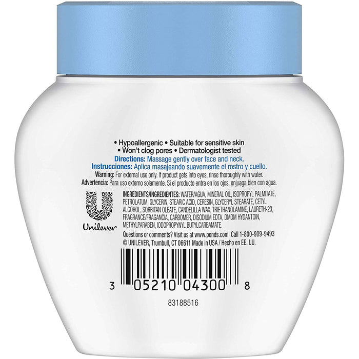 Ponds Dry Skin Rich Hydrating Facial Moisturizer Cream 3.9 Oz.
