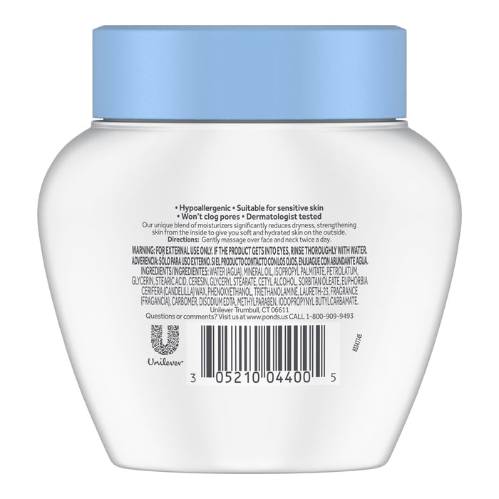 Pond's Rich Hydrating Dry Skin Cream 6.5 oz. PLASTIC JAR.