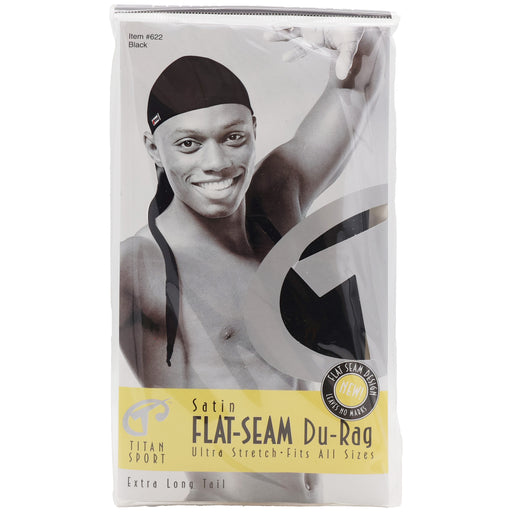 Titan Classic Flat Seam Durag Black