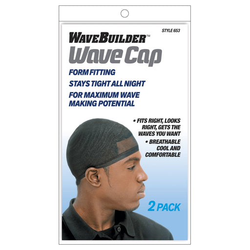 Wavebuilder Wave Cap Style, Black 2/PK