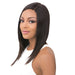 100 Percent Human Hair 6" Deep Lace Part Wig,Black