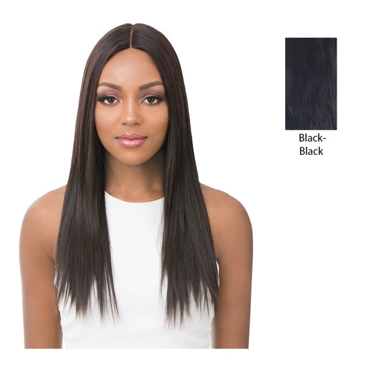 100 Percent Human Hair Lace Part Wig,Black