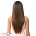 Yaki Straight Ready-To-Go Elegant Style With Heat Resistant Synthetic Wig,Two Tone Mix, Black/Light Brown/Bronze