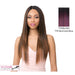 Yaki Straight Ready-To-Go Elegant Style With Heat Resistant Synthetic Wig,Two Tone Mix Misty Black Burgundy