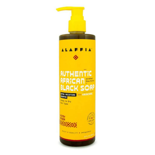 Alaffia Authentic African Extra Moisture Honey Amber Shampoo, 12 Oz.