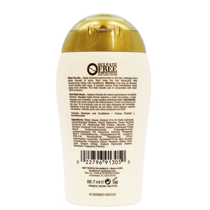 Ogx Coconut Milk Shampoo 3 Oz.