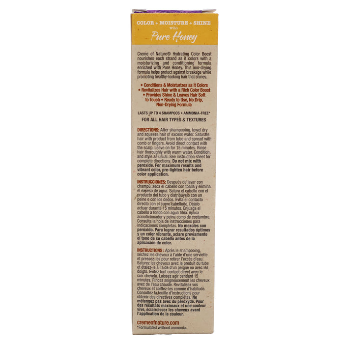 Creme Of Nature Pure Honey Semi-Permanent Hair Color, Royal Purple, 3 Oz.