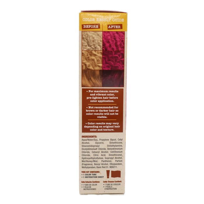 Creme Of Nature Pure Honey Semi-Permanent Hair Color, Fuchsia, 3 Oz.