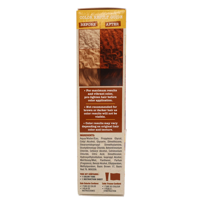 Creme Of Nature Pure Honey Semi-Permanent Hair Color, Light Golden Copper, 3 Oz.