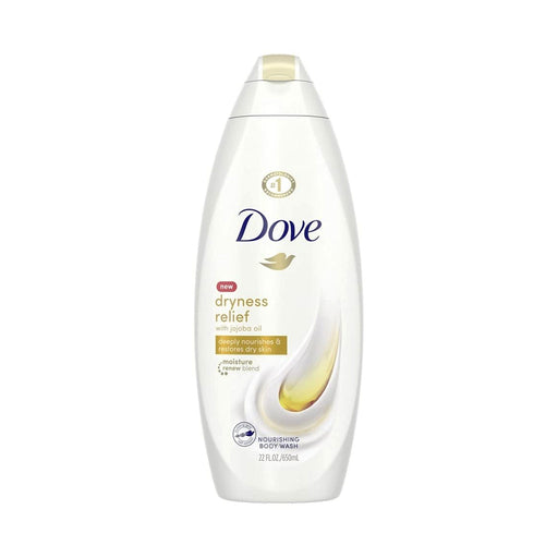Dove Beauty Dryness Relief with Jojoba Oil Body Wash Soap, 22 Oz.