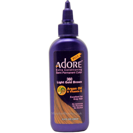 Adore Plus Semi Permanent Hair Color,Light Gold Brown,360