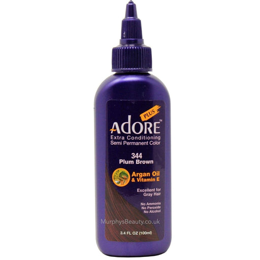 Adore Plus Semi Permanent Hair Color,Plum Brown,344