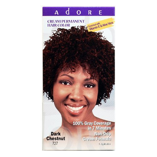 Adore Cream Permanent Hair Color,727,Dark Chestnut
