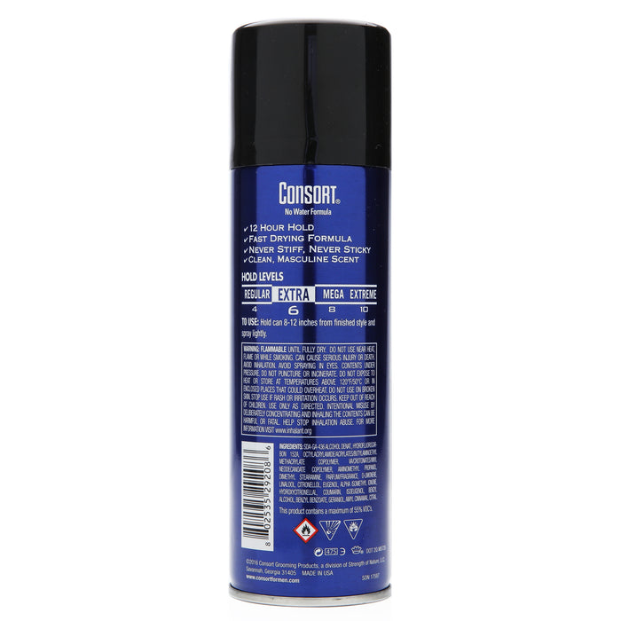 Consort Hair Spray Extra Hold Scented, 8.3 Oz.