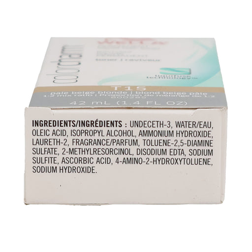 Wella Color Charm Permanent Liquid Hair Toner T15 Pale Beige Blonde 1.4 Oz.