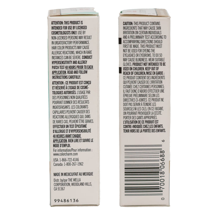Wella Color Charm Permanent Liquid Hair Toner T15 Pale Beige Blonde 1.4 Oz.