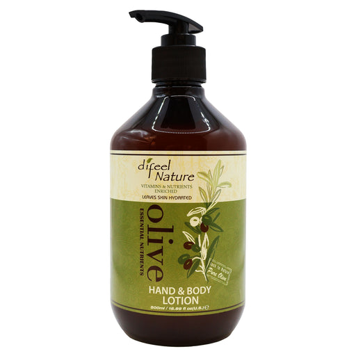 Difeel Nature Olive Essential Nutrients Hand and Body Lotion, 16 Oz.