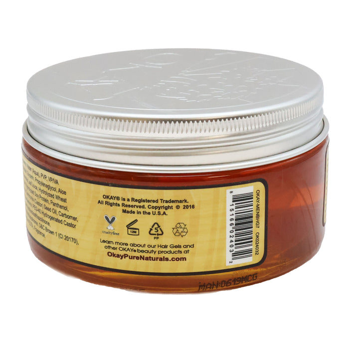 Okay Men's Castor Oil Hair Gel 7.25 Oz.