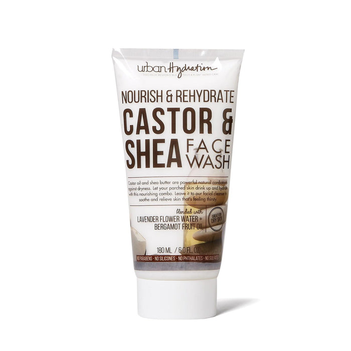 Urban Hydration Nourish & Hydrating Castor & Shea Face Wash 6 Oz.