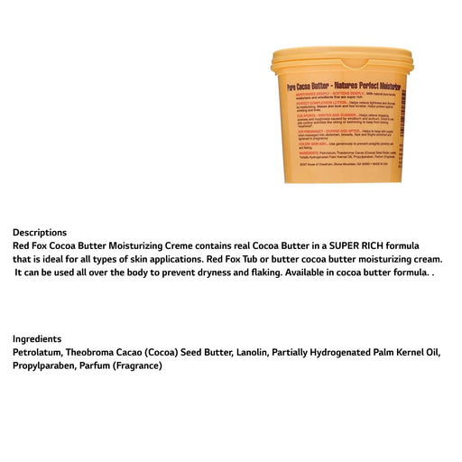 Red Fox Tub Of Butter Coconut Butter Moist Creme, 12 Oz.