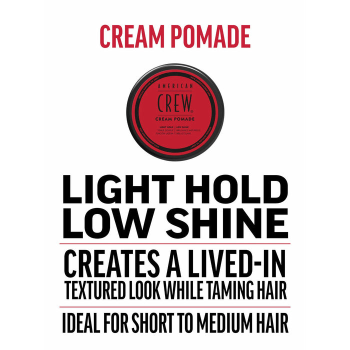 American Crew Men's Hair Cream Pomade, 3 oz