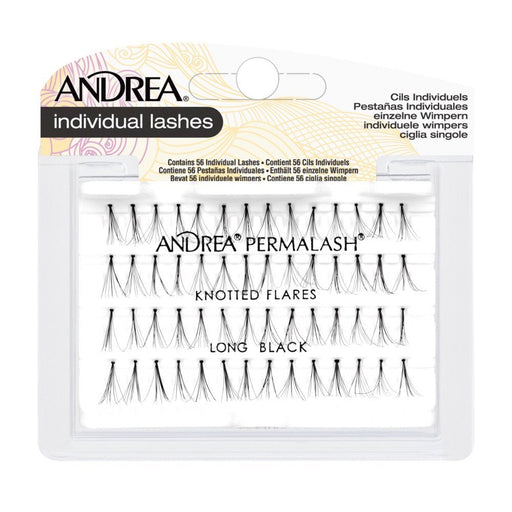 Andrea Permalash Knot Free Naturals,Long Black, 56 Lashes