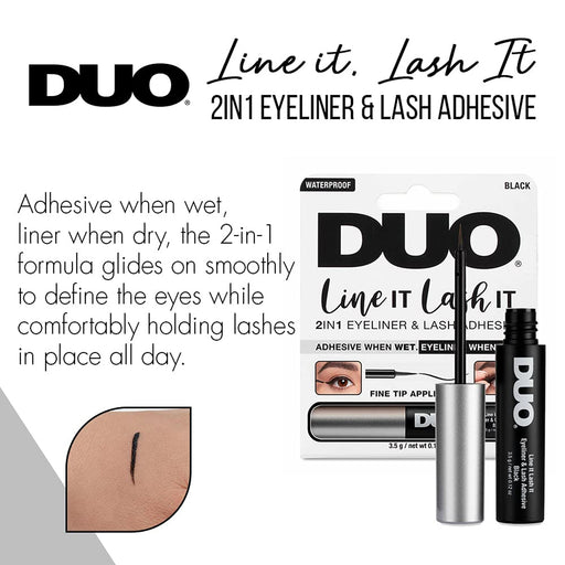 Ardell Duo Line IT Lash IT Black 2n1 Eyeliner & Lash Adhesive 0.12 oz