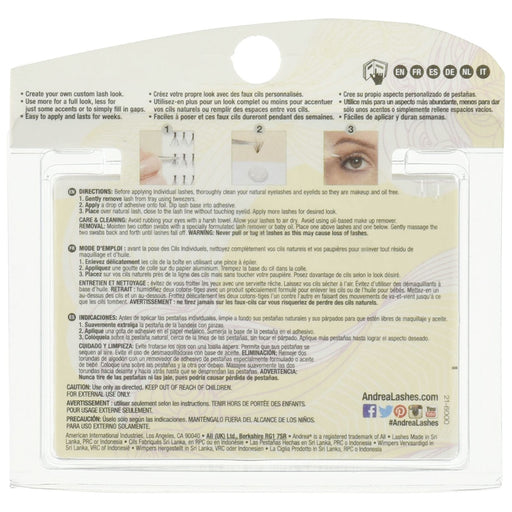 Andrea Permalash Knot Free Stacked, Short Black, 56 Lashes