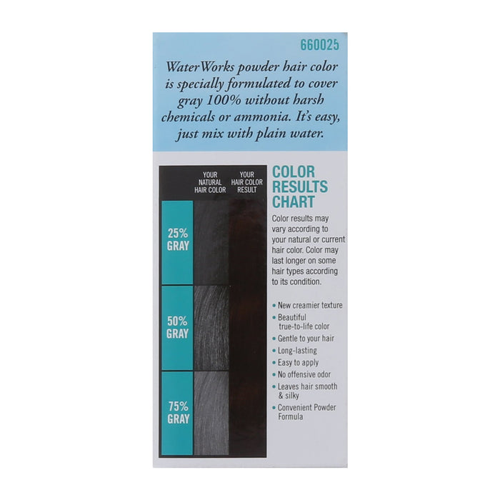 Water Works Hair Color, 25 Coffee Brown 0.21 Oz.