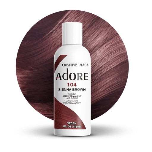 Adore Semi Permanent Hair Color,Sienna Brown,104