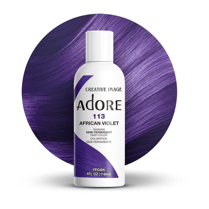 Adore Semi Permanent Hair Color,African Violet,113