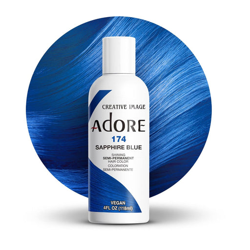 Adore Semi Permanent Hair Color,Shaphire Blue,174
