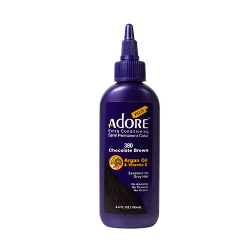 Adore Plus Semi Permanent Hair Color,Chocolate Brown,380