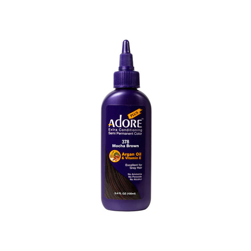Adore Plus Semi Permanent Hair Color,Mocha Brown,378