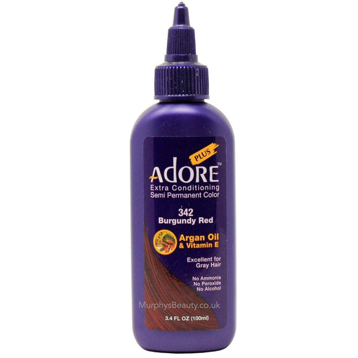 Adore Plus Semi Permanent Hair Color,Burgundy Red,342