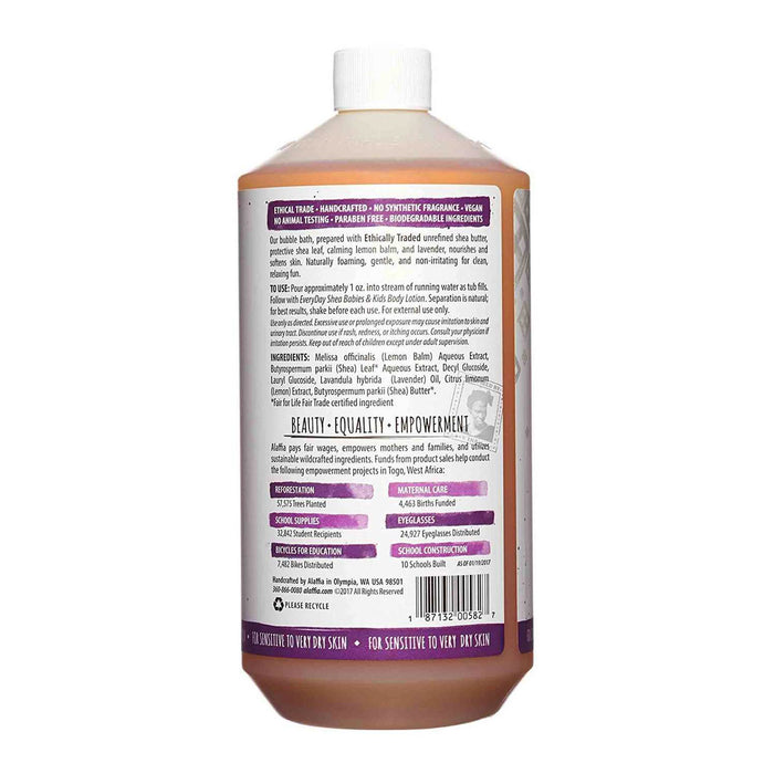 Everyday Shea Bubble Bath, Lemon Lavender, 32 Oz.