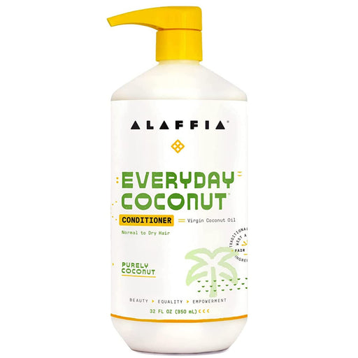 Alaffia Everyday Coconut, Hydrating Conditioner, Purely Coconut, 32 Oz.